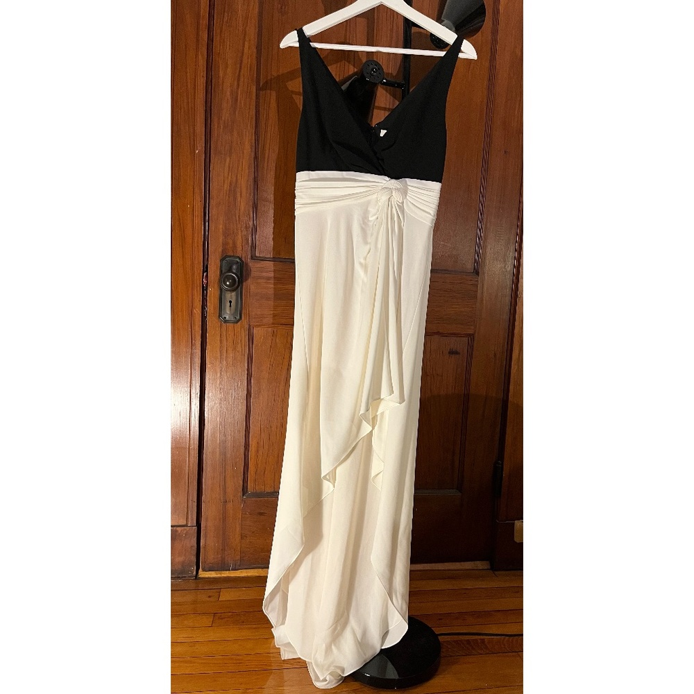 NWT Halston Heritage two-tone maxi dress